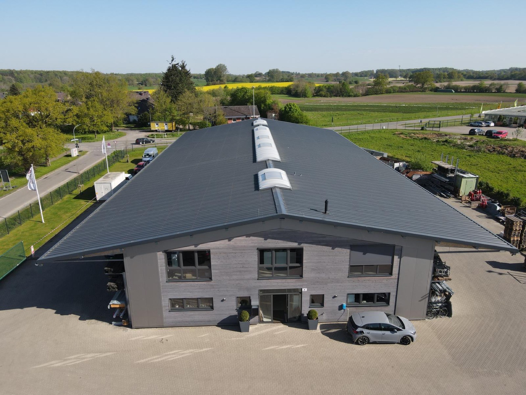 Firmensitz Rogge Holzbau aus der Luft